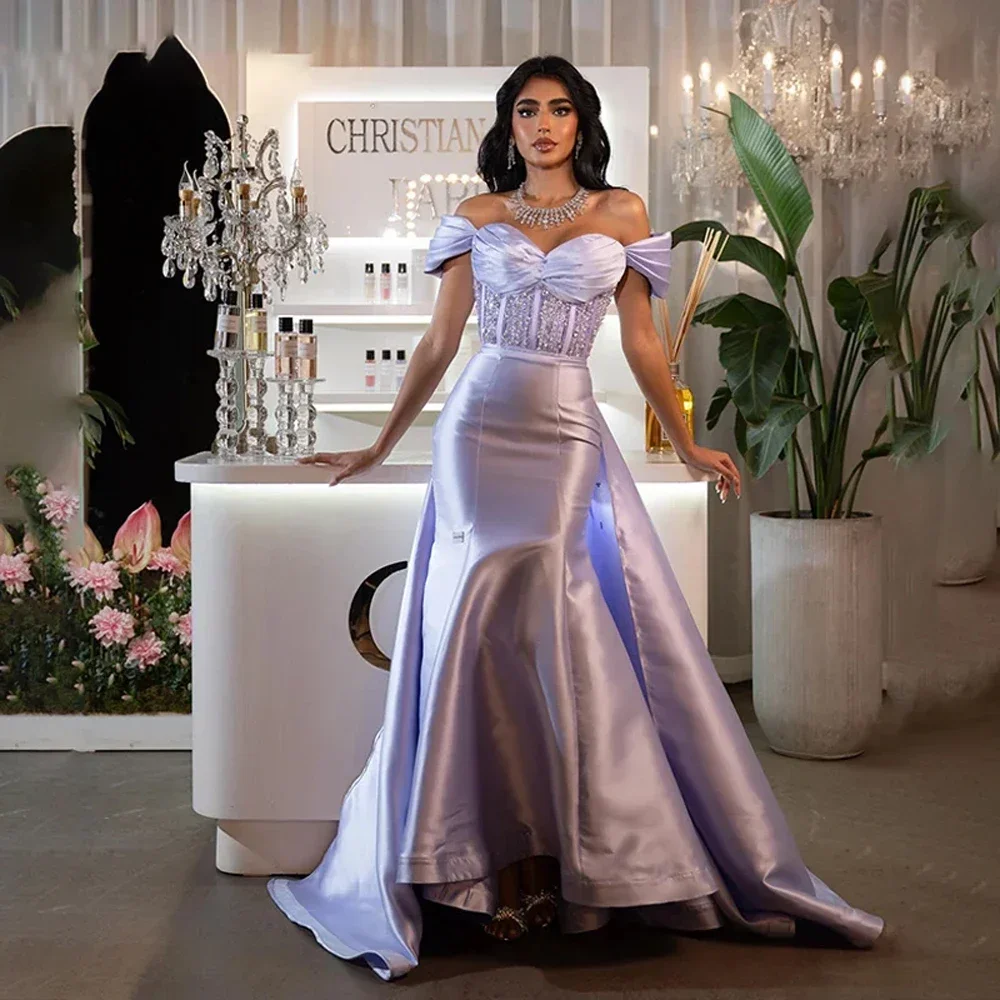 Customized Sweetheart Prom Dress Women's Mermaid Off Shoulder Beaded Party Evening Gown Floor Length Special Occasion Gowns
Customized Sweetheart Prom Dress Women's Mermaid Off Shoulder Beaded Party Evening Gown Floor Length Special Occasion Gowns