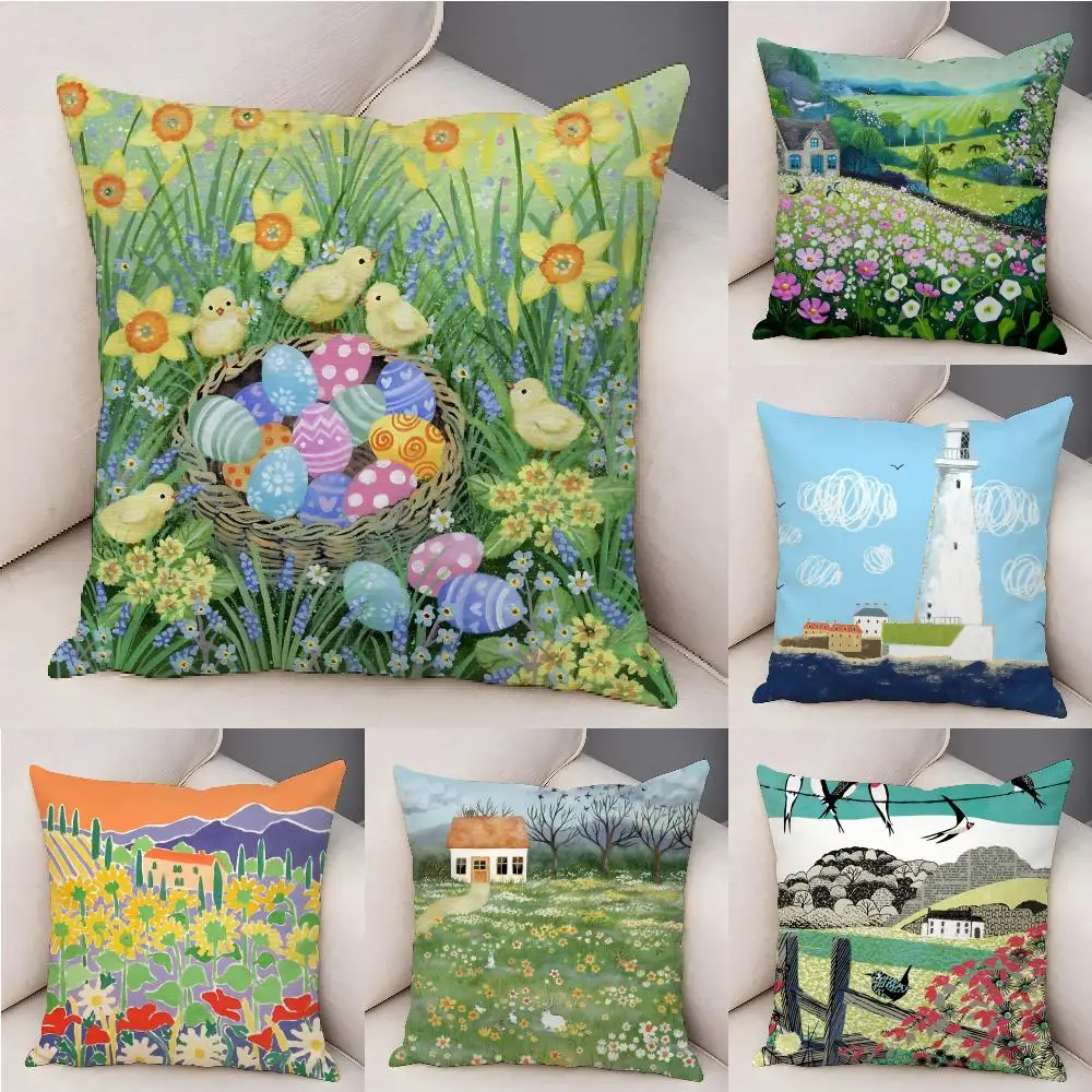 Springtime Rural Plants Wildflower Cushion Cover Natural Linen Organic Fabric Double-Sided Printing Breathable For Decor
Springtime Rural Plants Wildflower Cushion Cover Natural Linen Organic Fabric Double-Sided Printing Breathable For Decor