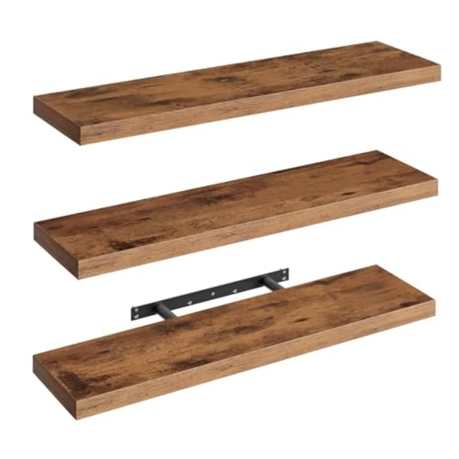 Floating Shelves for Wall 1.5 Thick Rustic Brown Set of 3 with Invisible Brackets L31.5 x W7.9 Farmhouse Home Decor for Bathroo
Floating Shelves for Wall 1.5 Thick Rustic Brown Set of 3 with Invisible Brackets L31.5 x W7.9 Farmhouse Home Decor for Bathroo