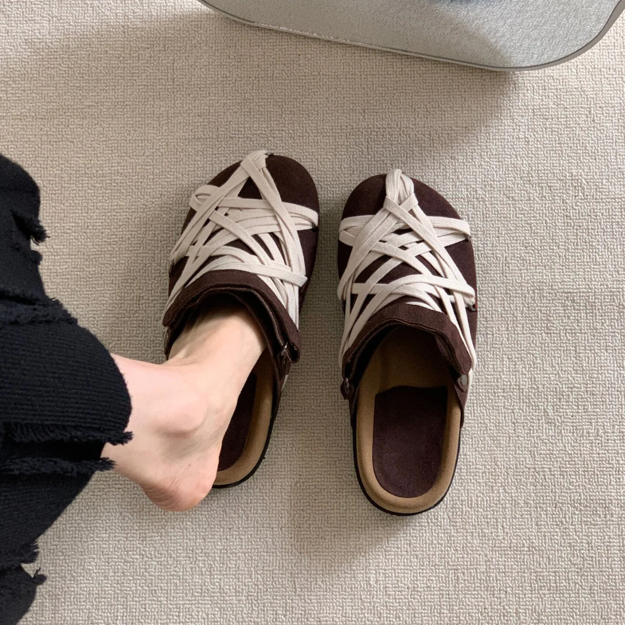 2026 Summer New Women Closed Toe Mules Two Ways Wear Slip On Sandals Anti Slip Casual Outdoor Slippers Daily Fashion Footwear
2026 Summer New Women Closed Toe Mules Two Ways Wear Slip On Sandals Anti Slip Casual Outdoor Slippers Daily Fashion Footwear