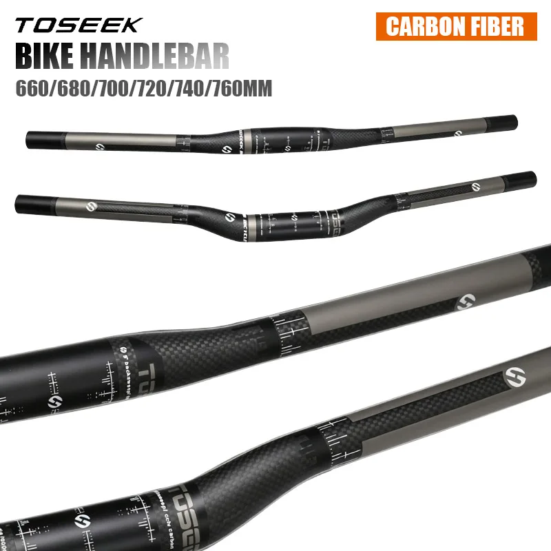 TOSEEK 31.8mm Bicycle Handlebar Carbon Fiber Bicycle Handle Bar 660/680/700/720/740/760mm Bike Riser Bar MTB Flat Cycling Bars
TOSEEK 31.8mm Bicycle Handlebar Carbon Fiber Bicycle Handle Bar 660/680/700/720/740/760mm Bike Riser Bar MTB Flat Cycling Bars