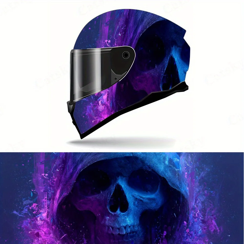 Dark Purple Skull Motorcycle Helmet Protective Sticker, Motorcycle Helmet Exterior Decorative Accessory, Waterproof & Self-adhes
Dark Purple Skull Motorcycle Helmet Protective Sticker, Motorcycle Helmet Exterior Decorative Accessory, Waterproof & Self-adhes