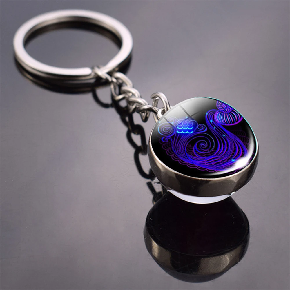 Fashion Leo Scorpio Double Side For Men Luminous Glass Ball Keychain Key Rings 12 Constellation Zodiac Keychain
Fashion Leo Scorpio Double Side For Men Luminous Glass Ball Keychain Key Rings 12 Constellation Zodiac Keychain
