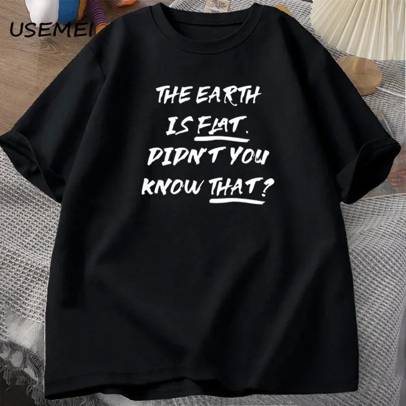 Футболки с надписью «The Earth Is Flat», не могли бы вы помнить, хлопковые футболки в стиле Харадзюку с короткими рукавами, летняя мужская одежда унисекс, уличная одежда
Футболки с надписью «The Earth Is Flat», не могли бы вы помнить, хлопковые футболки в стиле Харадзюку с короткими рукавами, летняя мужская одежда унисекс, уличная одежда