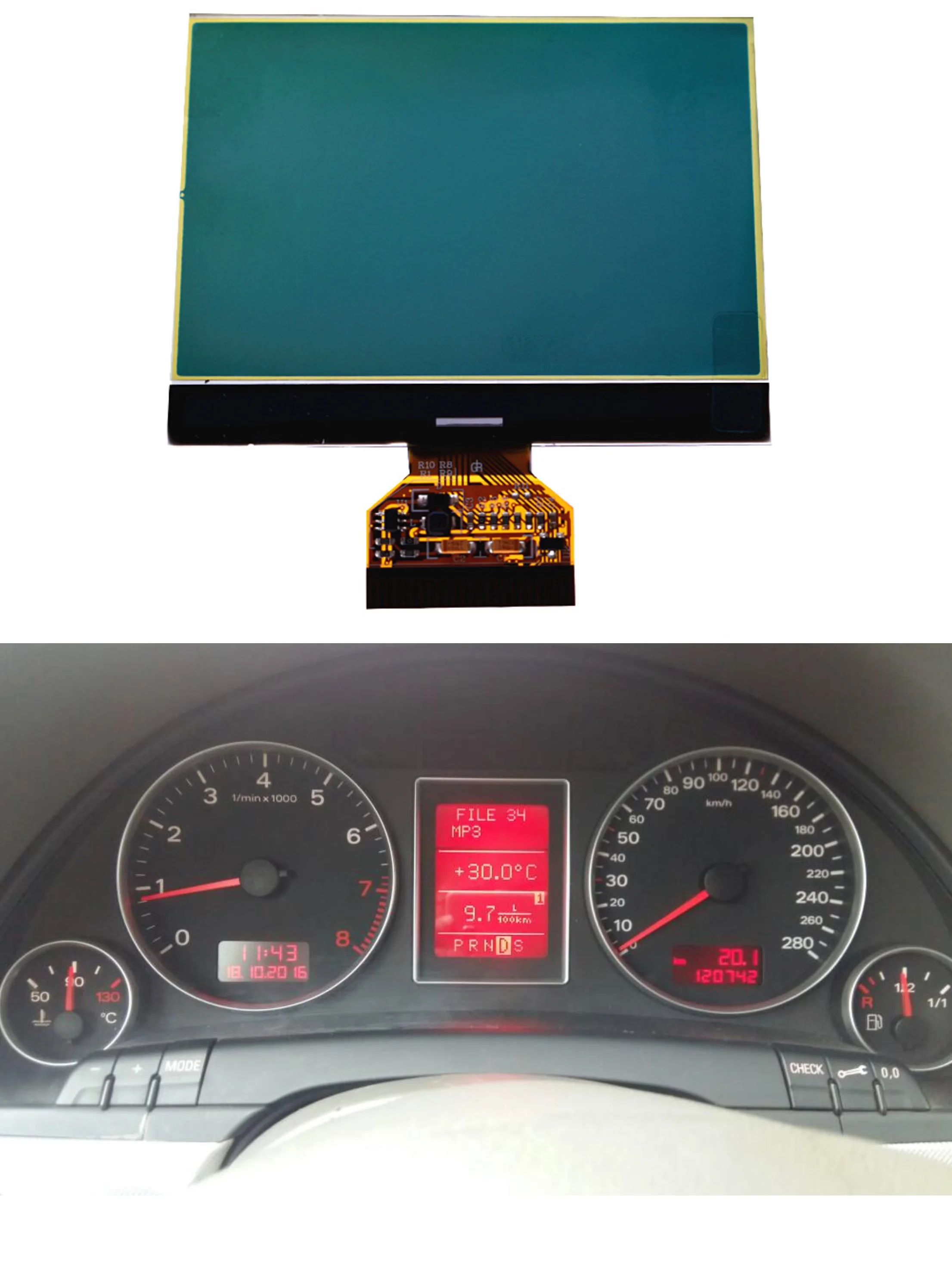 LCD Display Screen Dashboard for Audi A4 B6 B7 Car Replacement Parts
LCD Display Screen Dashboard for Audi A4 B6 B7 Car Replacement Parts