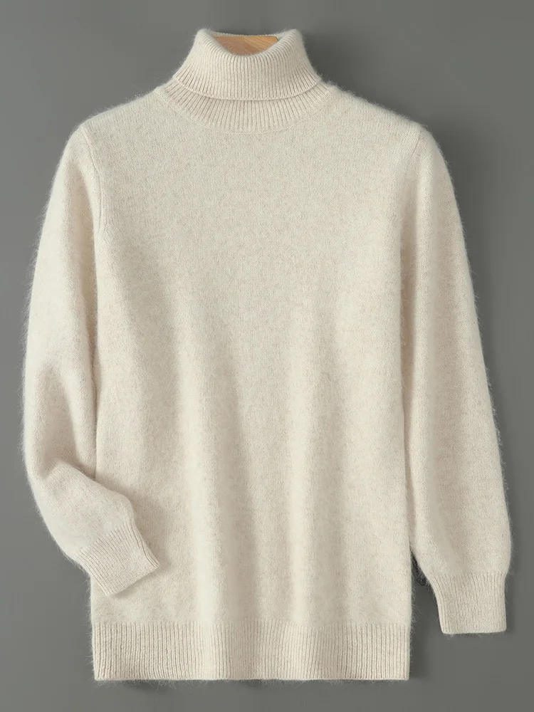 Autumn Winter Men's Turtleneck Sweater 100% Mink Cashmere Knitwear Thickened Pullovers Long Sleeve Smart Casual Warm Soft Tops
Autumn Winter Men's Turtleneck Sweater 100% Mink Cashmere Knitwear Thickened Pullovers Long Sleeve Smart Casual Warm Soft Tops