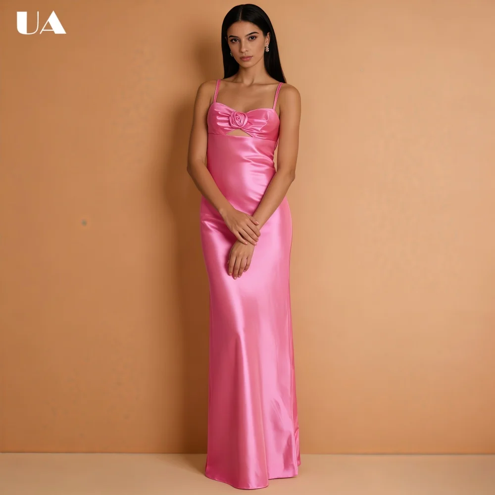 ULBYANRY Customized Satin 3D Flower Prom Dress with Spaghetti Strap, Elegant Draped Evening Dress, Sexy Backless Party Dress
ULBYANRY Customized Satin 3D Flower Prom Dress with Spaghetti Strap, Elegant Draped Evening Dress, Sexy Backless Party Dress