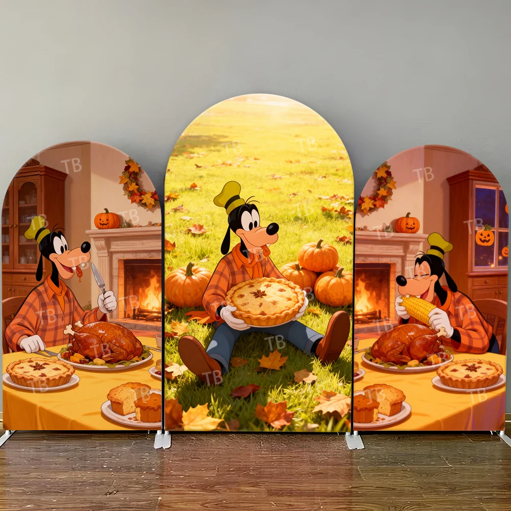Disney Goofy Thanksgiving Feast Arch Backdrop Cover Warm Autumn Indoor Outdoor Scene For Birthday Party Cartoon Photo Booth
Disney Goofy Thanksgiving Feast Arch Backdrop Cover Warm Autumn Indoor Outdoor Scene For Birthday Party Cartoon Photo Booth