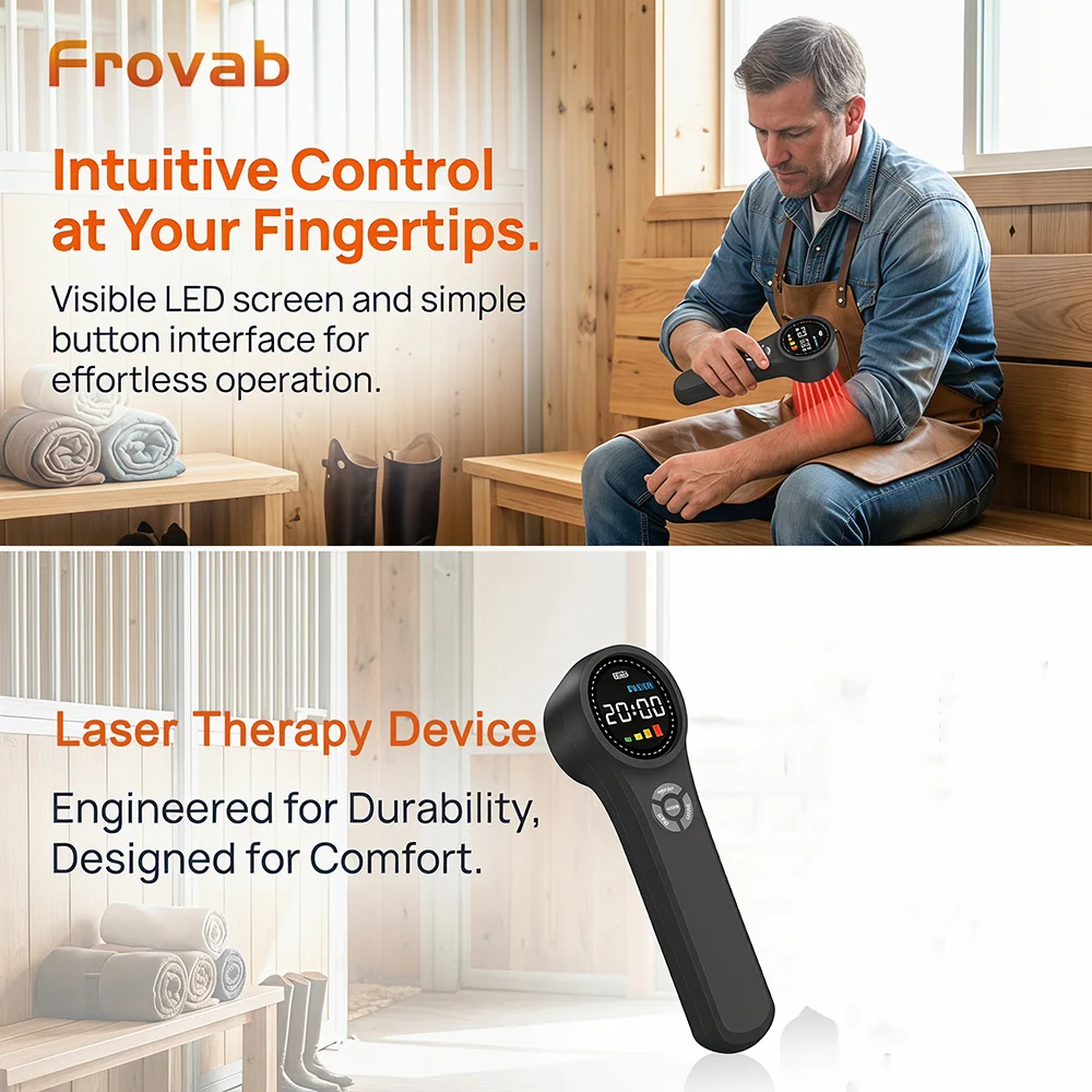 Frovab 660nm 810nm 980nm Red & Near Infrared Light for Pain Management Class 4 LLLT 3-in-1 Cold Laser Device Neuropathy Inflammation Relief
Frovab 660nm 810nm 980nm Red & Near Infrared Light for Pain Management Class 4 LLLT 3-in-1 Cold Laser Device Neuropathy Inflammation Relief