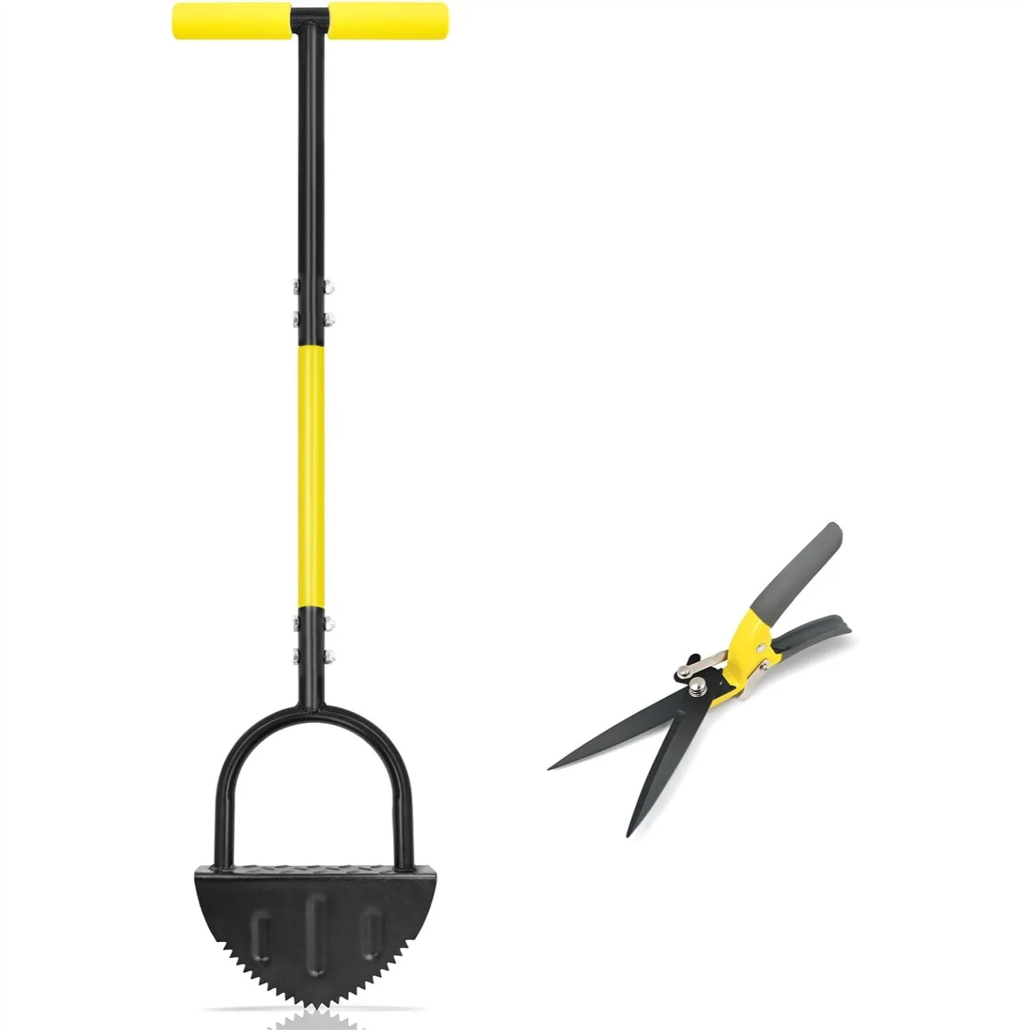 Professional Edge Lawn Tool, Heavy Duty Steel Half Moon & Saw-Tooth Blade for Clean Borders, Long Handle Reduces Back Strain
Professional Edge Lawn Tool, Heavy Duty Steel Half Moon & Saw-Tooth Blade for Clean Borders, Long Handle Reduces Back Strain