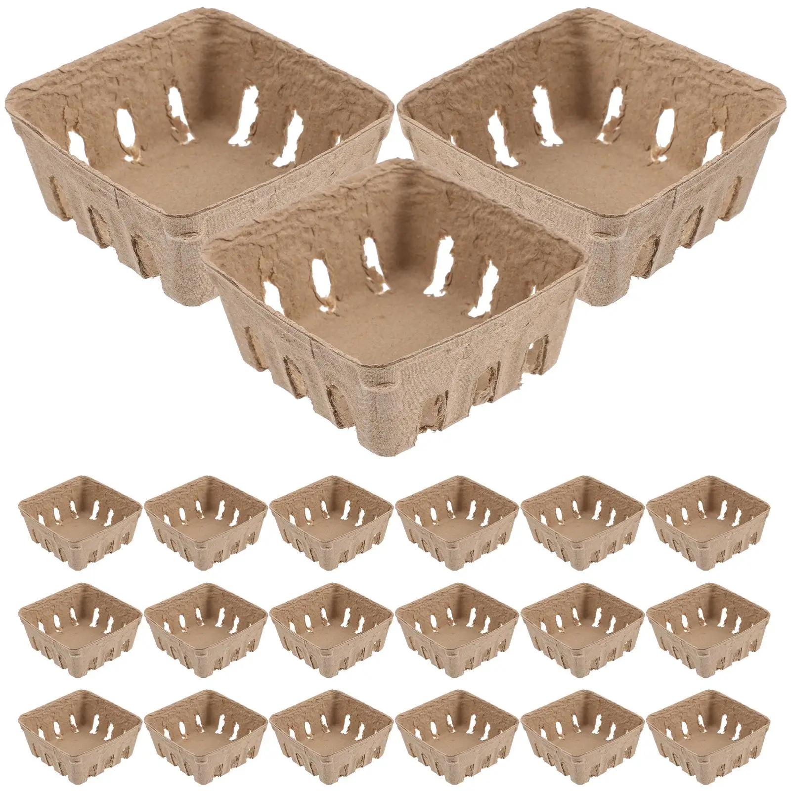 50 Pcs Fruit Basket Food Trays Bushel Baskets for Produce Pulp Bowl Strawberry Containers
50 Pcs Fruit Basket Food Trays Bushel Baskets for Produce Pulp Bowl Strawberry Containers