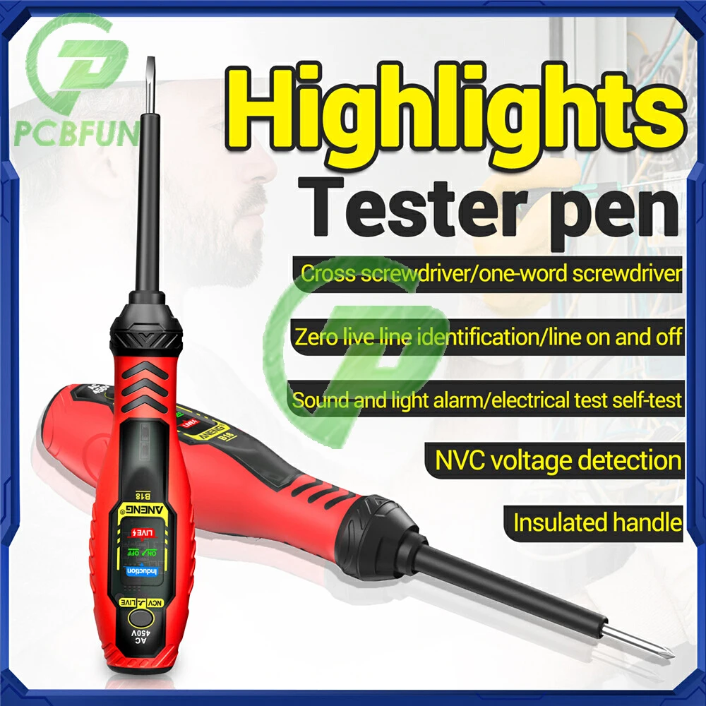 B18 Intelligent Sensor Digital Measuring Pen Non-Contact 30V-1000V Voltage Detector NCV Voltage Probe Tester Electricia Tool
B18 Intelligent Sensor Digital Measuring Pen Non-Contact 30V-1000V Voltage Detector NCV Voltage Probe Tester Electricia Tool