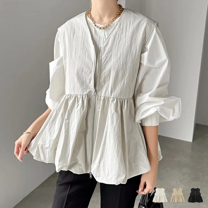 Повседневный жилет на молнии с V-Ne Svel, женский жилет из соевого волокна, наполнитель из полиэфирного волокна, обычная длина, чистый цвет 
Повседневный жилет на молнии с V-Ne Svel, женский жилет из соевого волокна, наполнитель из полиэфирного волокна, обычная длина, чистый цвет