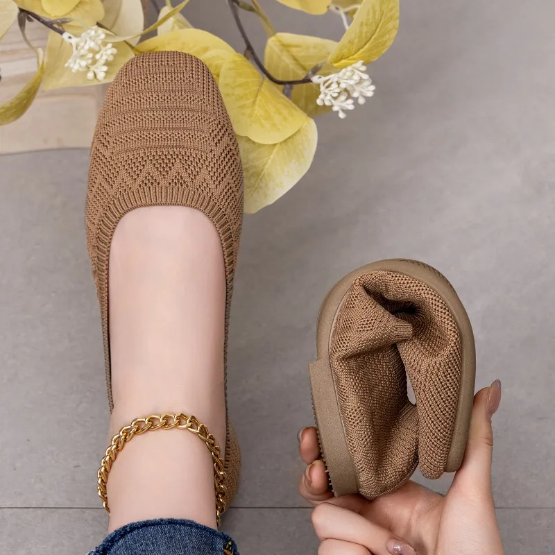 Women Knit Ballet Flats Breathable Foldable Portable Flat Shoes Comfortable Soft Walking Shoes Work Travel Casual Wear Trending
Women Knit Ballet Flats Breathable Foldable Portable Flat Shoes Comfortable Soft Walking Shoes Work Travel Casual Wear Trending