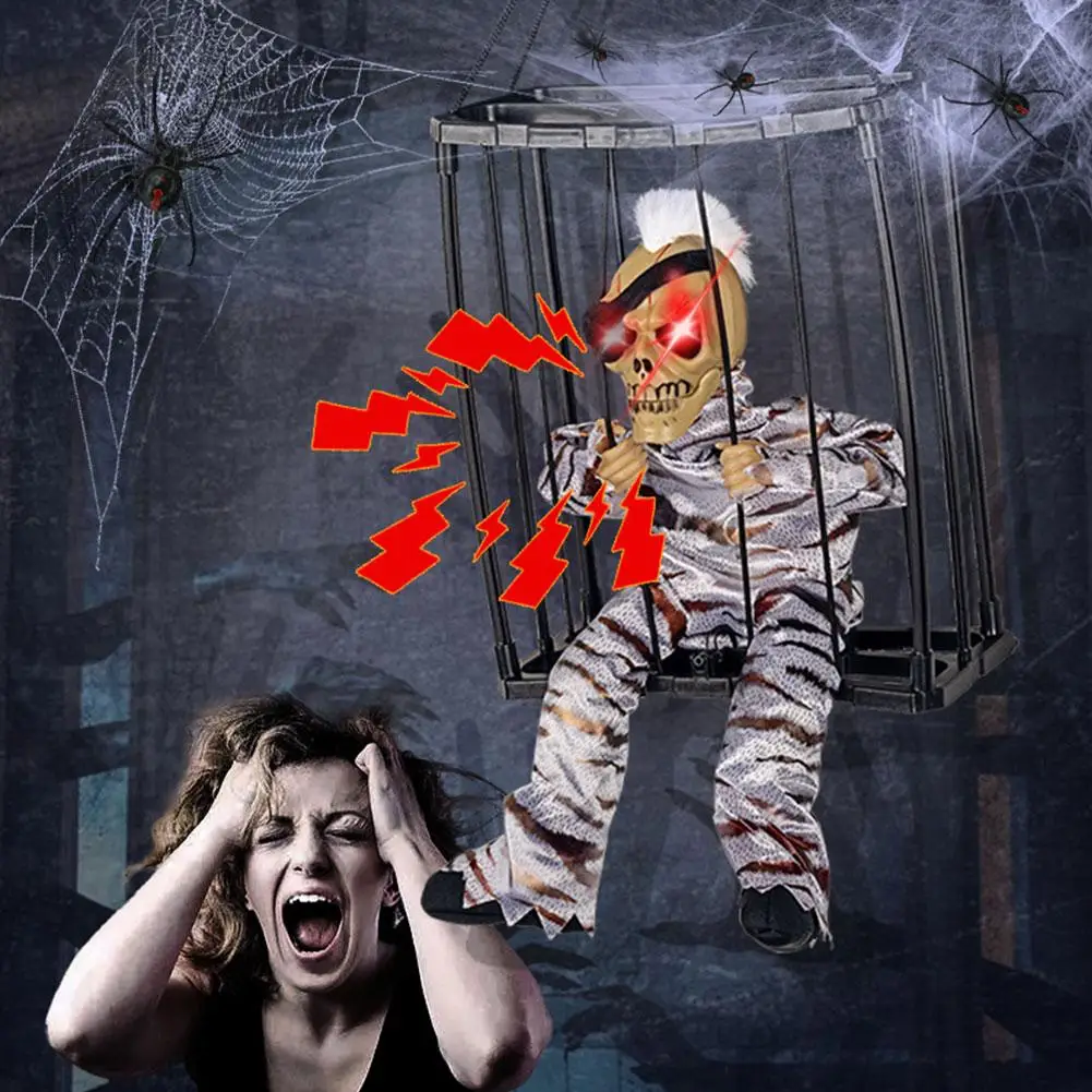 Halloween Hanging Ghost Toy Prisoner Cage Ghost Electric Blocked Or Hung Clothes Emitting Can Carried Plain Sound Color Be S3C9
Halloween Hanging Ghost Toy Prisoner Cage Ghost Electric Blocked Or Hung Clothes Emitting Can Carried Plain Sound Color Be S3C9