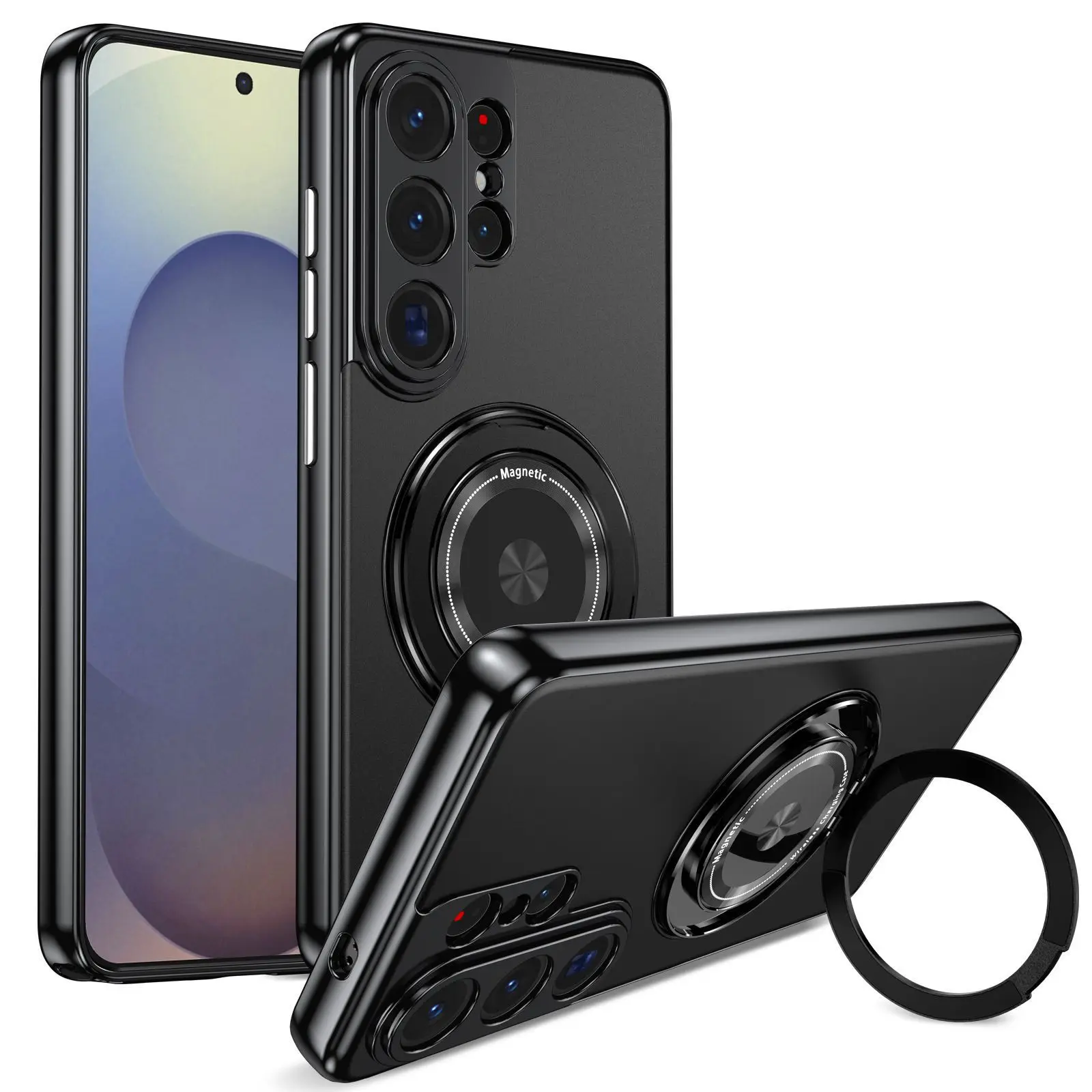 For Samsung Galaxy S26/S26 Plus/S26 Ultra Magnetic Case Rotation Ring Stand Wireless Charging Round Protection Hard PC Bumper
For Samsung Galaxy S26/S26 Plus/S26 Ultra Magnetic Case Rotation Ring Stand Wireless Charging Round Protection Hard PC Bumper