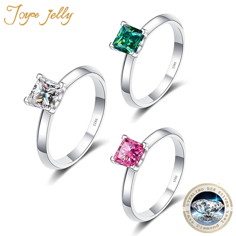 JoyceJelly Classical Ring With Princess Cut Moissanite 1CT 2CT D Color VVS 3EX Lab Diamond Jewelry S925 Sterling Silver Rings
JoyceJelly Classical Ring With Princess Cut Moissanite 1CT 2CT D Color VVS 3EX Lab Diamond Jewelry S925 Sterling Silver Rings
