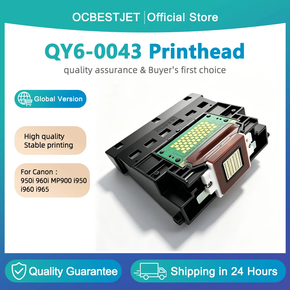 QY6-0043 printhead for Canon QY6-0043 print head for Canon 950i 960i MP900 i950 i960 i965 printer
QY6-0043 printhead for Canon QY6-0043 print head for Canon 950i 960i MP900 i950 i960 i965 printer