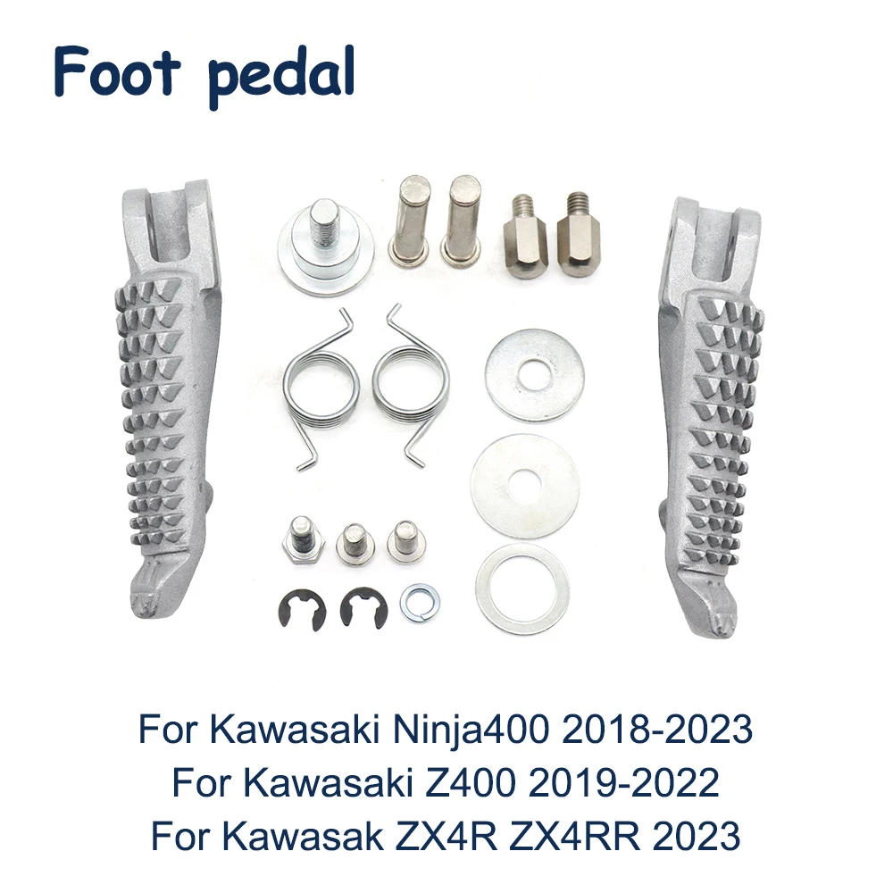 Motorcycle Accessories Front Driver Footpegs Footrest For Kawasaki Ninja400 Ninja 400 2018-2023 Z400 2019-2022 ZX4R ZX4RR 2023
Motorcycle Accessories Front Driver Footpegs Footrest For Kawasaki Ninja400 Ninja 400 2018-2023 Z400 2019-2022 ZX4R ZX4RR 2023