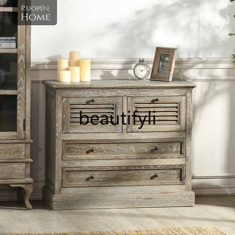 American Style Solid Wood Sideboard Vintage European Style Entryway Storage Cabinet French Style Oak Sideboard
American Style Solid Wood Sideboard Vintage European Style Entryway Storage Cabinet French Style Oak Sideboard
