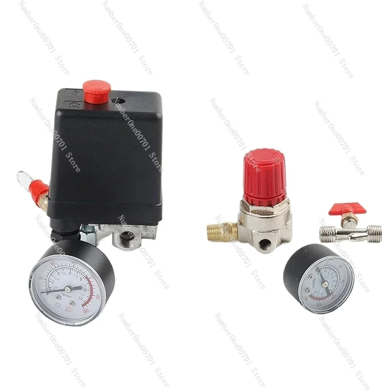 New 4 Holes Compressor Pressure Switch Control Valve Gauges Air Pressure Switch Manifold Regulator 90-120PSI, Normally Closed
New 4 Holes Compressor Pressure Switch Control Valve Gauges Air Pressure Switch Manifold Regulator 90-120PSI, Normally Closed