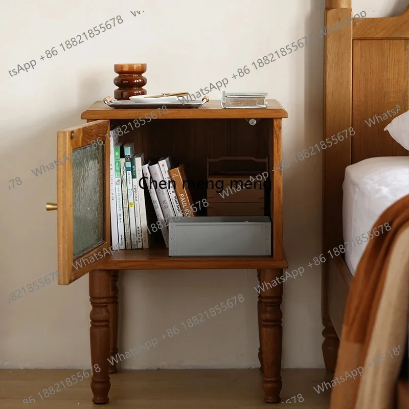 RH Full solid wood side cabinet Bedroom bedside table Myanmar teak door small locker
RH Full solid wood side cabinet Bedroom bedside table Myanmar teak door small locker