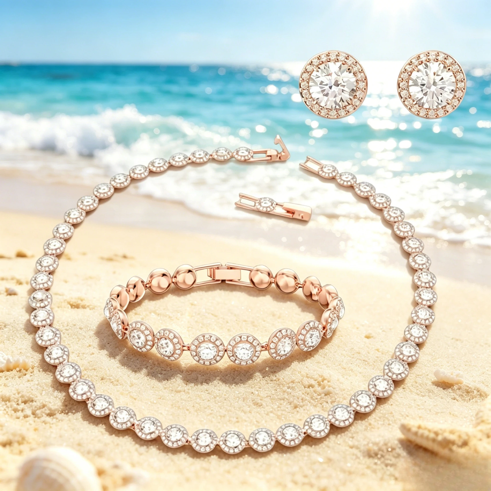 2026 New Hot Selling High-end Design Necklace Pendant Earrings Bracelet Jewelry Set Exquisite Luxury Simple and Generous Gift
2026 New Hot Selling High-end Design Necklace Pendant Earrings Bracelet Jewelry Set Exquisite Luxury Simple and Generous Gift