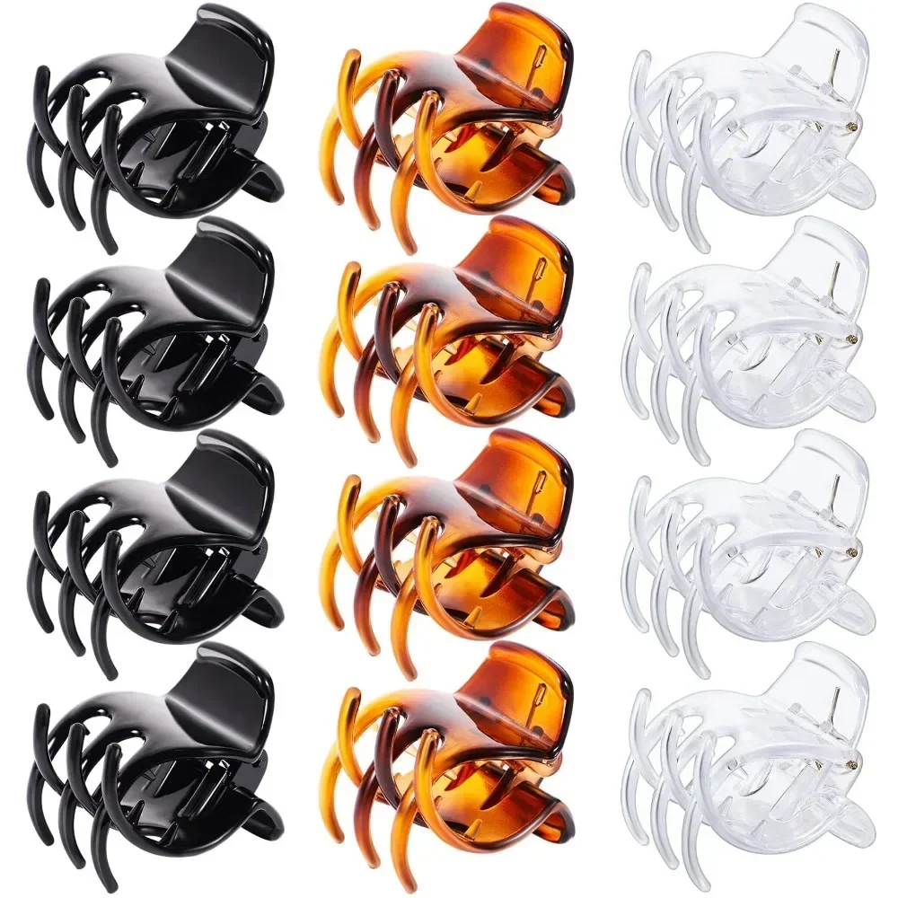 12 Pcs Hair Claw Clips, 1.3 Inch Medium Hair Clips No-Slip Grip Jaw Clips Claw Clips for Women and Girls (Black, Brown,Clear)
12 Pcs Hair Claw Clips, 1.3 Inch Medium Hair Clips No-Slip Grip Jaw Clips Claw Clips for Women and Girls (Black, Brown,Clear)