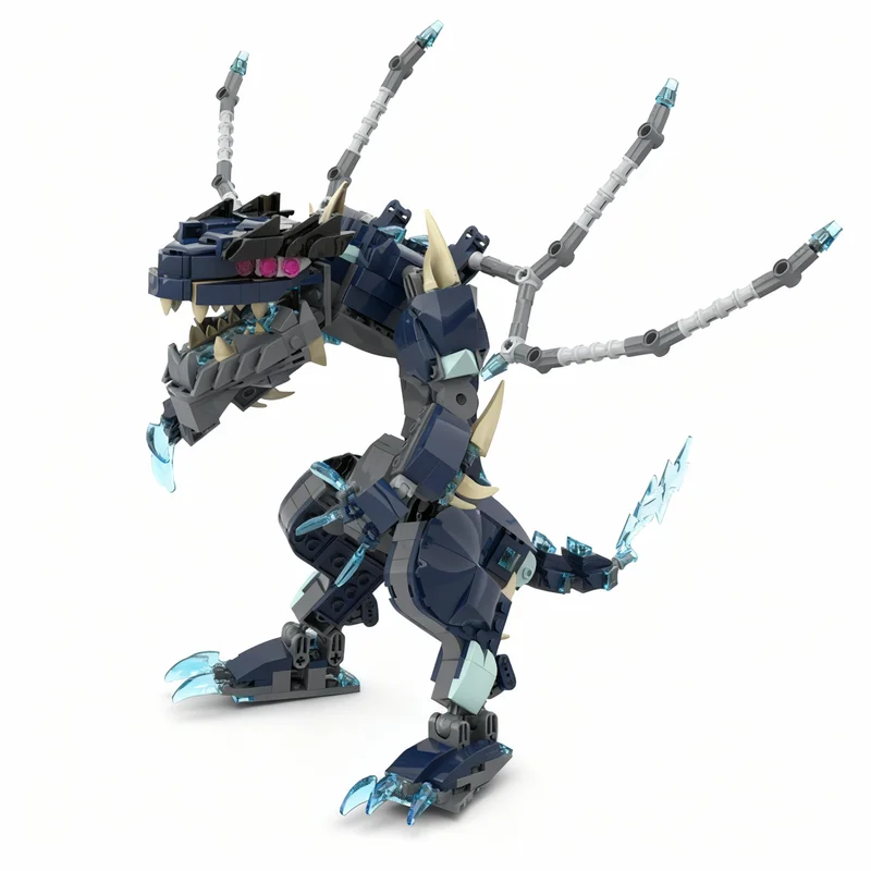715PCS MOC Creative Model Spectral Thunderfang DIY Ideas Assembly Building Blocks Birthday Gift Display Decoration Building Set
715PCS MOC Creative Model Spectral Thunderfang DIY Ideas Assembly Building Blocks Birthday Gift Display Decoration Building Set