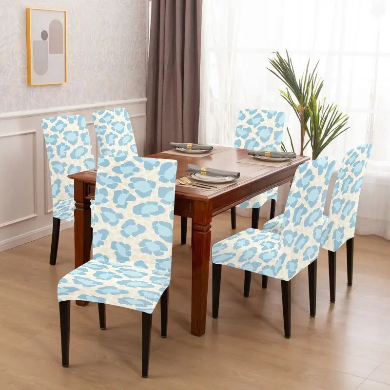 2D flat print Parsons chair cover blue irregular petals peach interwoven pattern, restaurant chair cover removable and washable
2D flat print Parsons chair cover blue irregular petals peach interwoven pattern, restaurant chair cover removable and washable