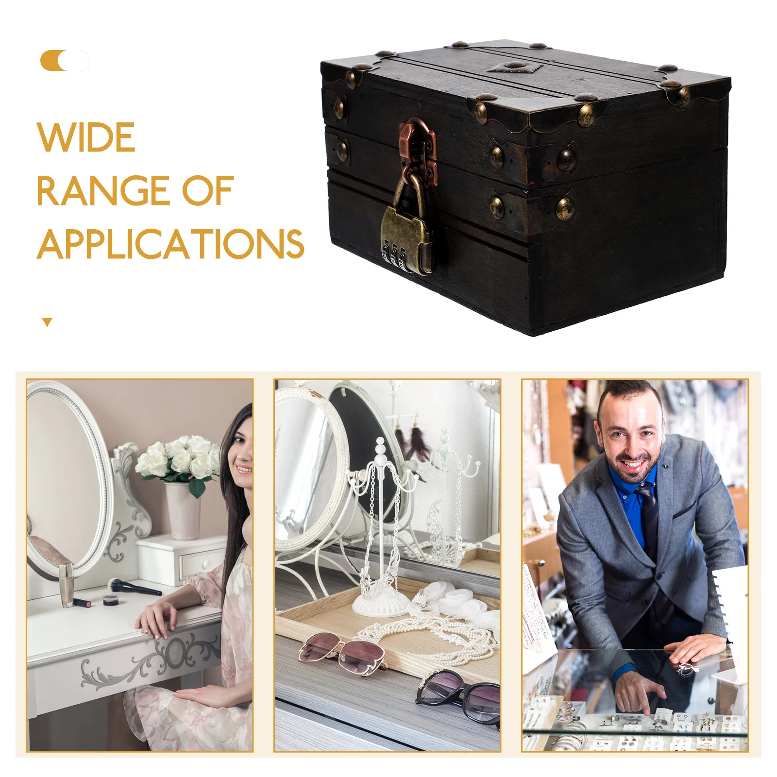 Retro Treasure Box Vintage Wooden Jewelry Storage Chest for Diamonds Amber Small Trinkets Sundries Display Case Bedroom Living
Retro Treasure Box Vintage Wooden Jewelry Storage Chest for Diamonds Amber Small Trinkets Sundries Display Case Bedroom Living