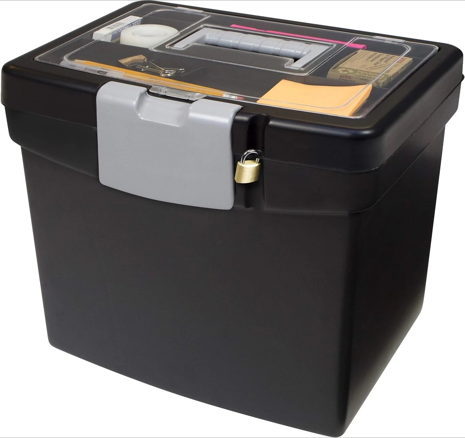 File Storage Box Translucent Storage Lid, Black 1-Pack
File Storage Box Translucent Storage Lid, Black 1-Pack