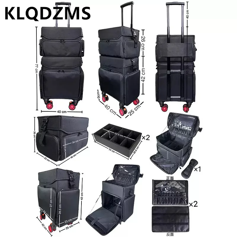 COLENARA Women's Cosmetic Case Oxford Cloth Removable and Washable Two-in-one Large-capacity Beauty Manicure Tool Kit Makeup Bag
COLENARA Women's Cosmetic Case Oxford Cloth Removable and Washable Two-in-one Large-capacity Beauty Manicure Tool Kit Makeup Bag