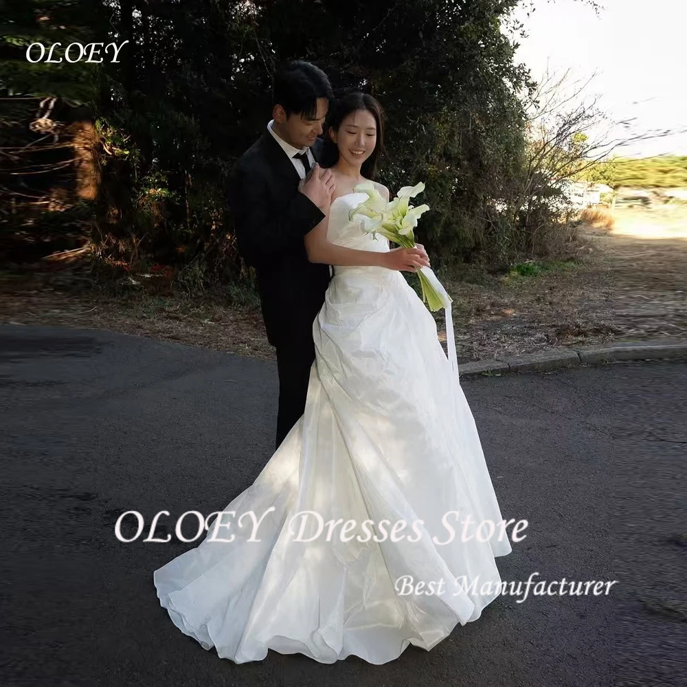 OLOEY Simple Korea Wedding Dresses Photoshoot Customized Strapless Floor Length Bridal Gowns Garden Bride Dress Customized
OLOEY Simple Korea Wedding Dresses Photoshoot Customized Strapless Floor Length Bridal Gowns Garden Bride Dress Customized