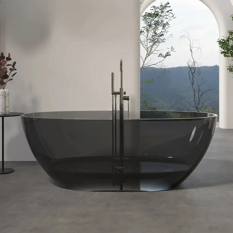 rystal bathtub Color transparent cylinder Artificial stone Independent couple bathtub Hotel B & B special bathtub
rystal bathtub Color transparent cylinder Artificial stone Independent couple bathtub Hotel B & B special bathtub