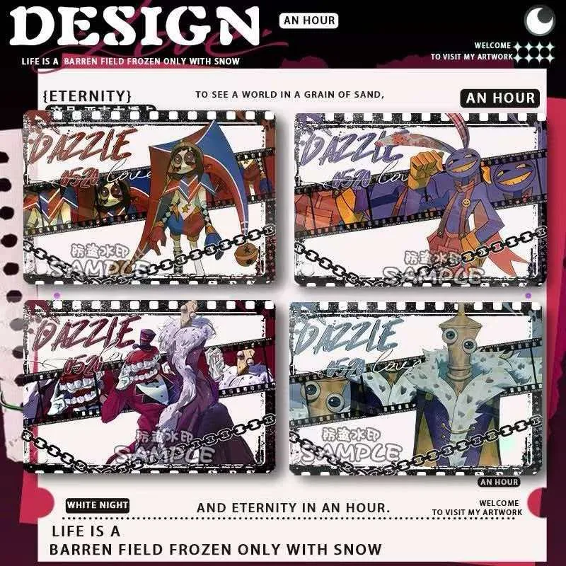Acrylic Transparent Card Pomni Jax Ragatha Gangle Zooble Kawaii Anime Character Collectible Card Gamer Gift for Friend Birthday
Acrylic Transparent Card Pomni Jax Ragatha Gangle Zooble Kawaii Anime Character Collectible Card Gamer Gift for Friend Birthday