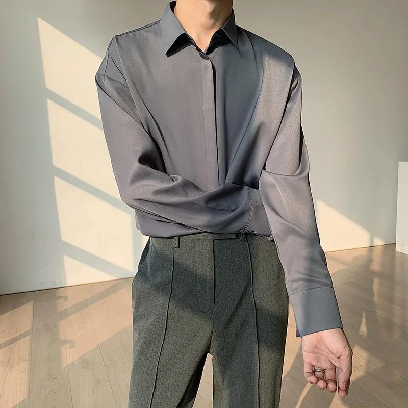 Men's Casual Fashion Long Sleeve Shirt Lightweight Draped Loose Fit Korean Style Versatile Elegant White Shirt for Teens
Men's Casual Fashion Long Sleeve Shirt Lightweight Draped Loose Fit Korean Style Versatile Elegant White Shirt for Teens