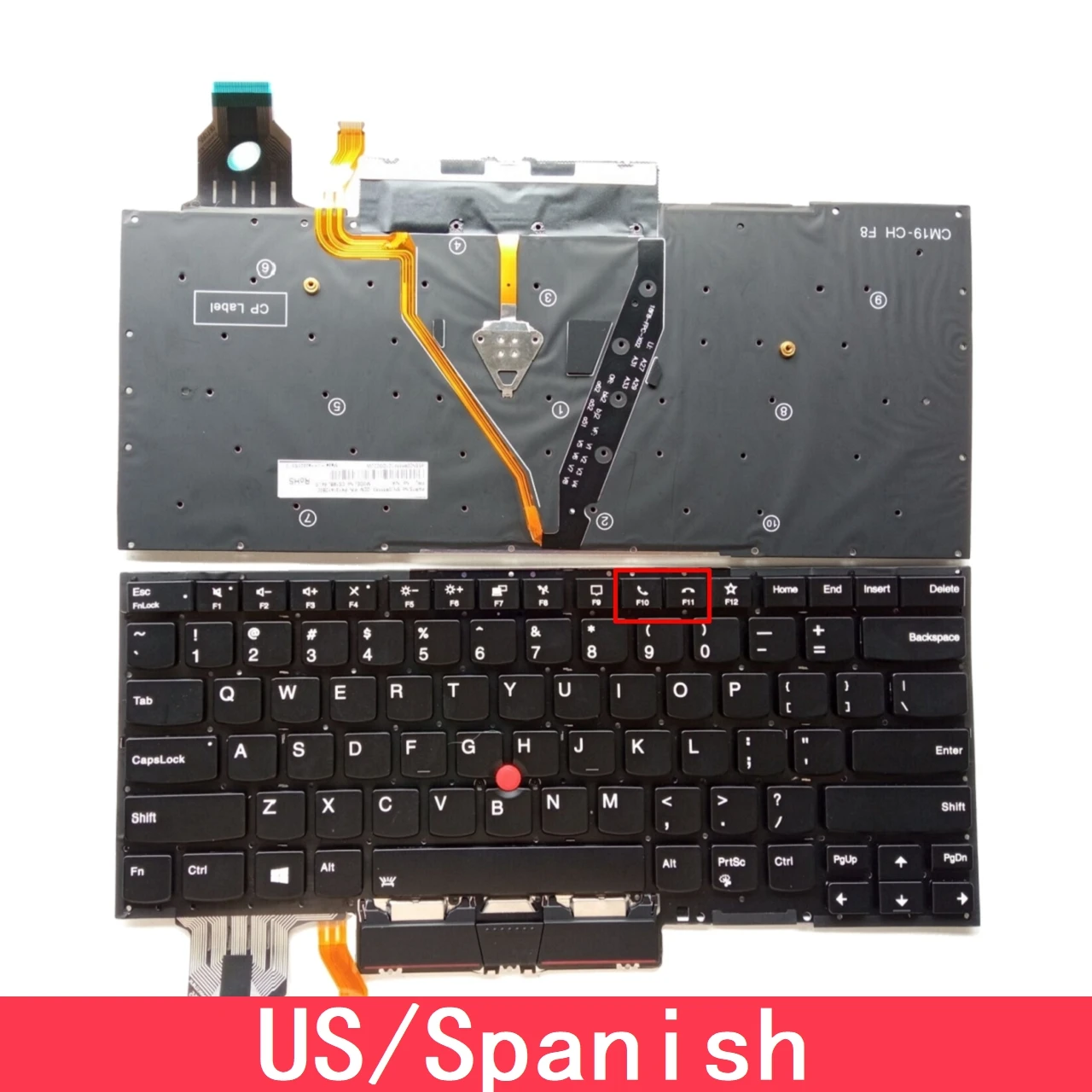 For Lenovo Thinkpad X1 Carbon 7th Gen 7 2019 / X1 Carbon 8th Gen 8 2020 Laptop Keyboard Replacement US Spanish With Backlit
For Lenovo Thinkpad X1 Carbon 7th Gen 7 2019 / X1 Carbon 8th Gen 8 2020 Laptop Keyboard Replacement US Spanish With Backlit