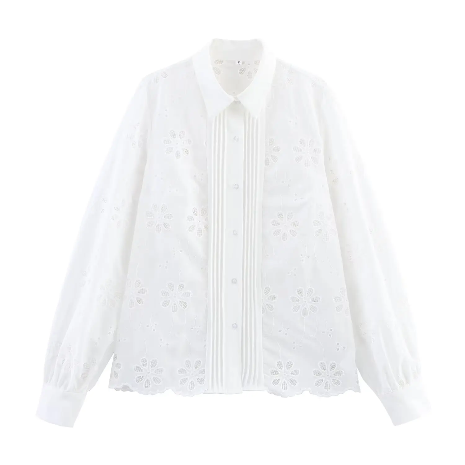 Korejepo New Women Clothing European American Style Fashion Simple Versatile Temperament Water-soluble Embroidery Shirt Top
Korejepo New Women Clothing European American Style Fashion Simple Versatile Temperament Water-soluble Embroidery Shirt Top