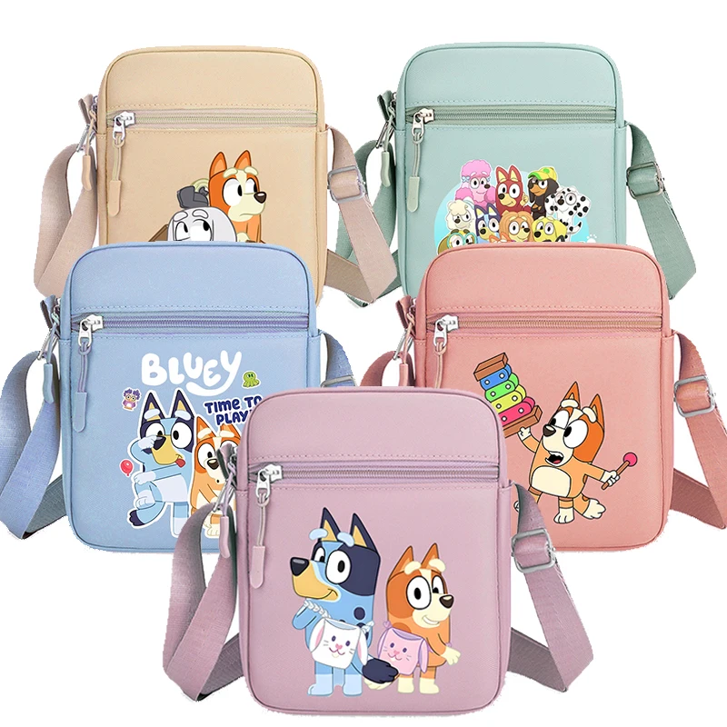 Cartoon Blueys Shoulder Bag Girl Boy Oxford Cloth Crossbody Cute Zipper Phone Pouch Men Women Outdoor Travel Messenger Bags
Cartoon Blueys Shoulder Bag Girl Boy Oxford Cloth Crossbody Cute Zipper Phone Pouch Men Women Outdoor Travel Messenger Bags
