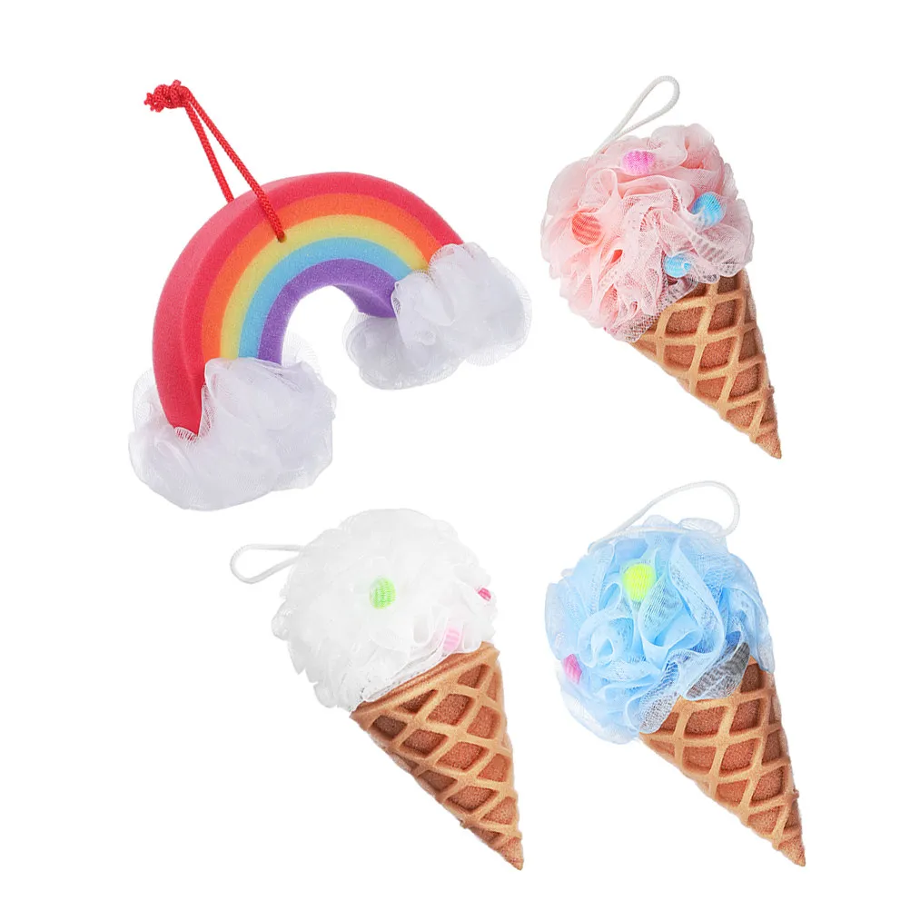 4Pcs Ice Cream Shape Bath Shower Sponge Loofahs Fun Soft Body Scrubber for Kids Adults Exfoliating Shower Puff Foam Loofah Bath
4Pcs Ice Cream Shape Bath Shower Sponge Loofahs Fun Soft Body Scrubber for Kids Adults Exfoliating Shower Puff Foam Loofah Bath