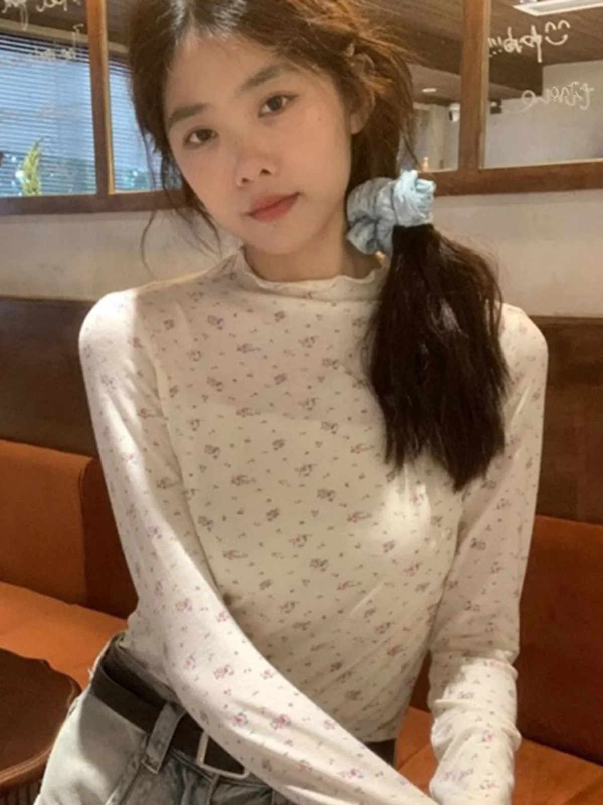 Floral Print Slim Fit Long Sve T-irt Women's Autumn Winter round Ne Overhead Base Layer irt Korean Sle Commute Fas...
Floral Print Slim Fit Long Sve T-irt Women's Autumn Winter round Ne Overhead Base Layer irt Korean Sle Commute Fas...