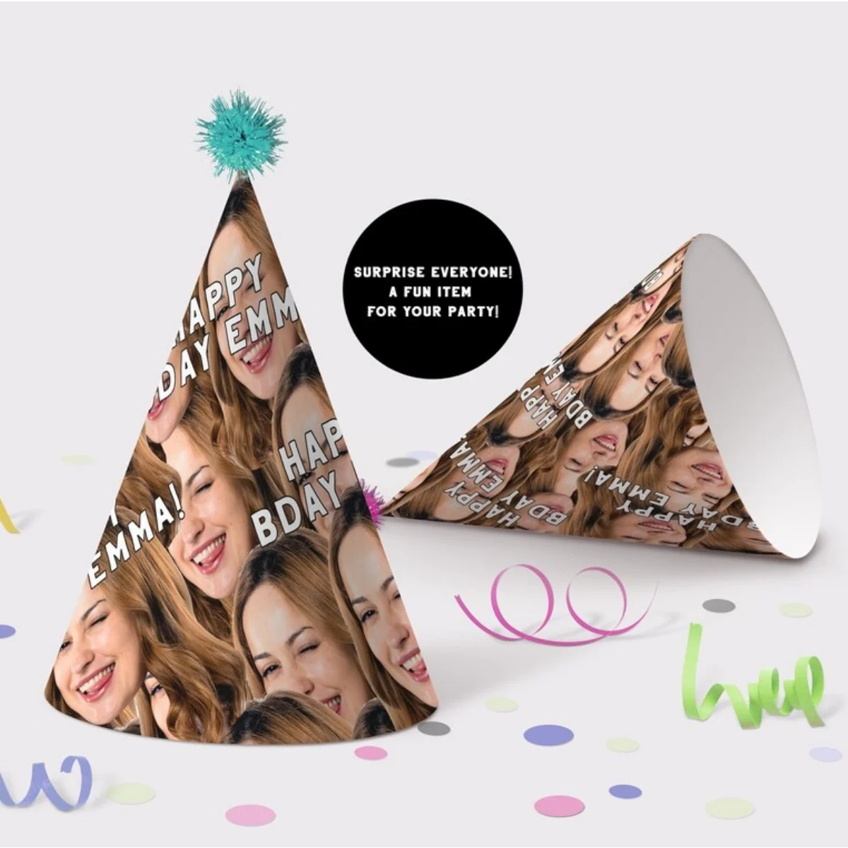 Printable Birthday Party Hats, Printable Party Hats, Custom Face Party Hat, Bachelorette Party Decor, Birthday Party Hat Custom
Printable Birthday Party Hats, Printable Party Hats, Custom Face Party Hat, Bachelorette Party Decor, Birthday Party Hat Custom