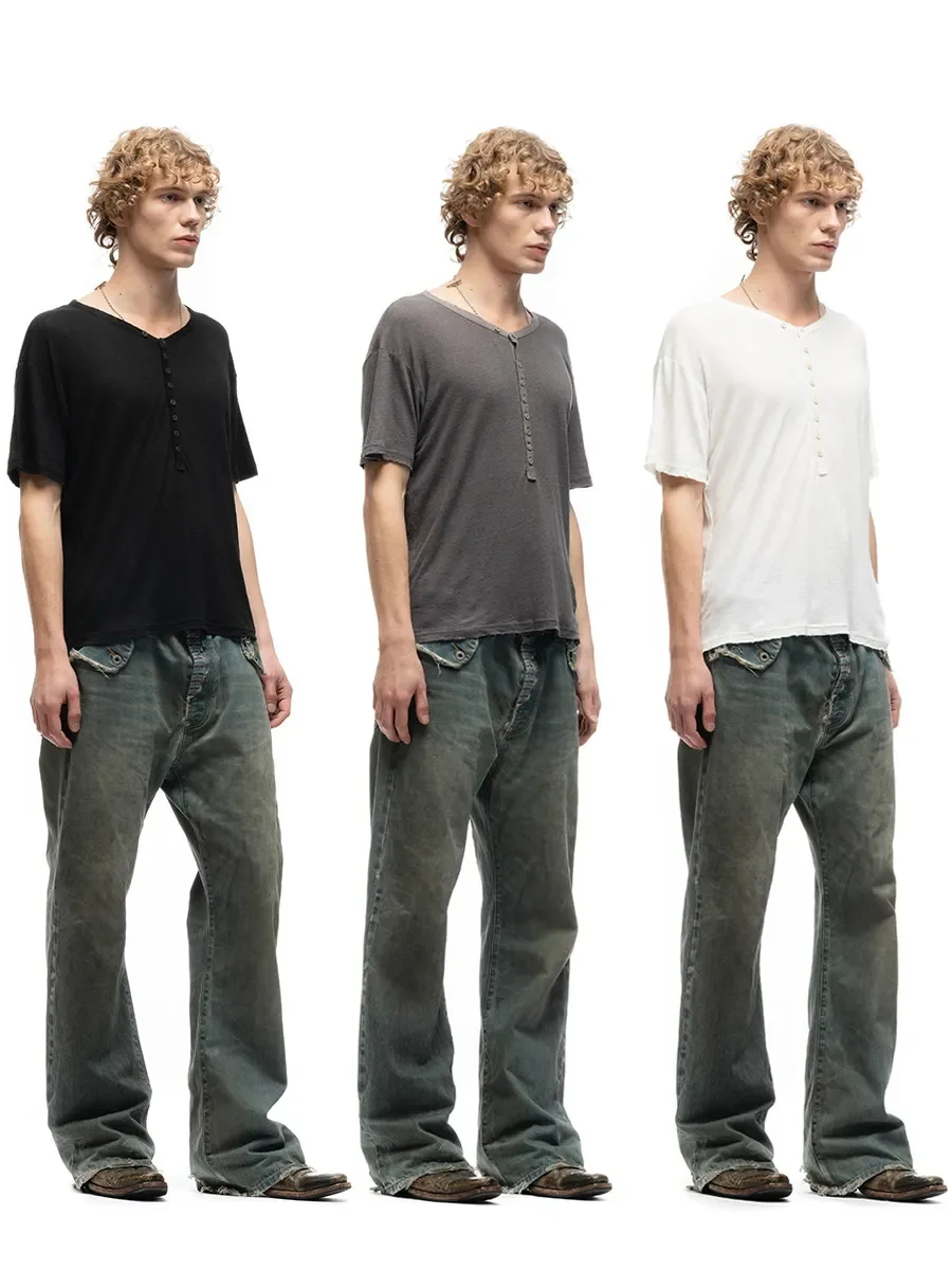 Футболка No faith studios Henry Collar Button Base Short Sleeve, с текстурой бамбука и отделкой по краю, цвет снежный
Футболка No faith studios Henry Collar Button Base Short Sleeve, с текстурой бамбука и отделкой по краю, цвет снежный