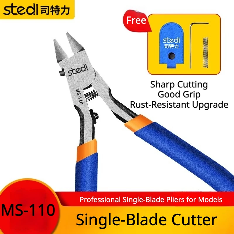 Stedi MS-110 Single Blade Model Nipper Advanced Version Double Safety Limit Sprue Cutter for Gundam Plastic Model Hobby Craft
Stedi MS-110 Single Blade Model Nipper Advanced Version Double Safety Limit Sprue Cutter for Gundam Plastic Model Hobby Craft