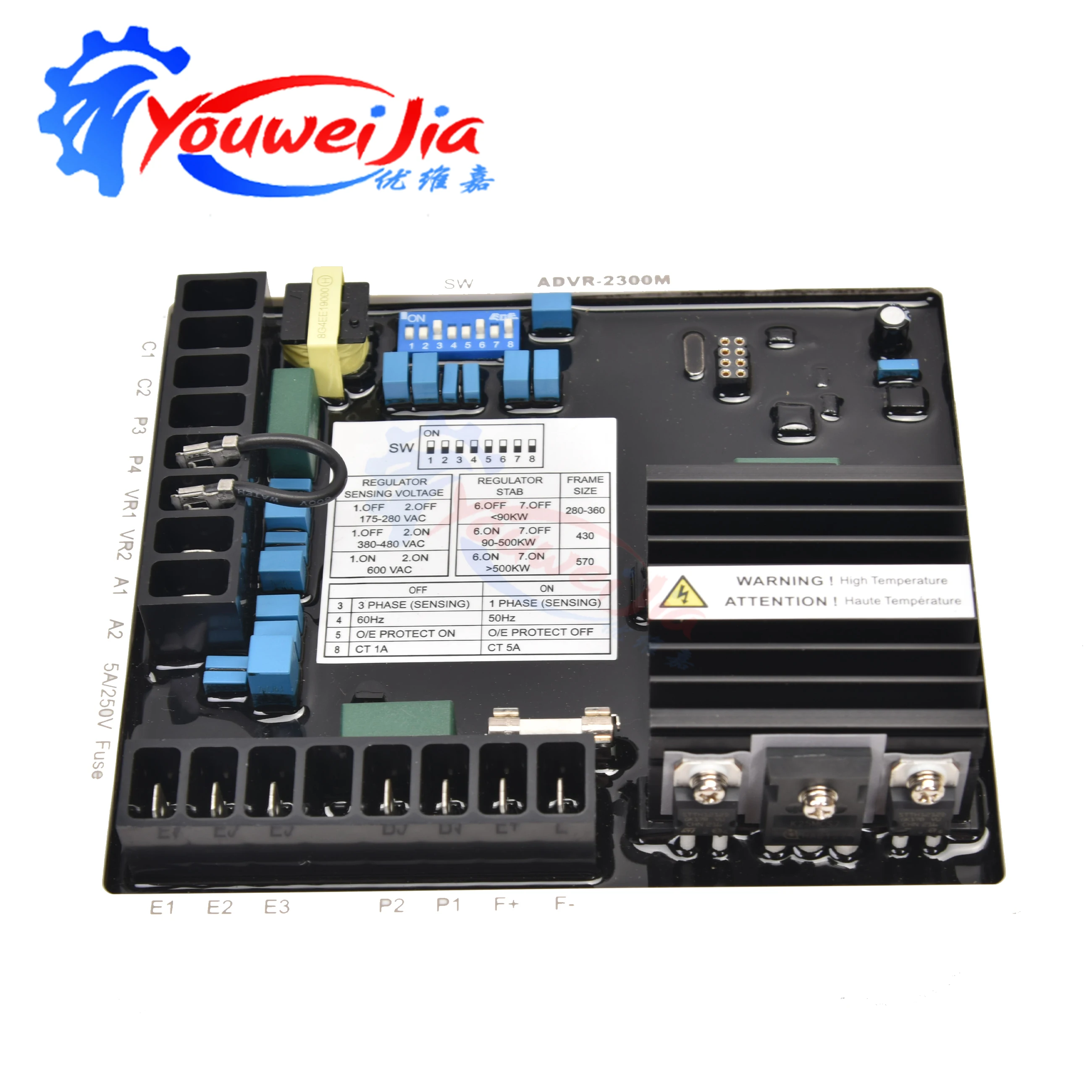 ADVR2300M AVR Generator Analog Digital Stabilizer Kutai DVR2000 Series ADVR-2300M
ADVR2300M AVR Generator Analog Digital Stabilizer Kutai DVR2000 Series ADVR-2300M