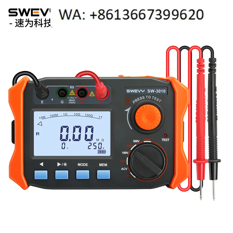 Insulation resistance tester shake meter 250v megohmmeter 500v digital electrical insulation resistance meter tester
Insulation resistance tester shake meter 250v megohmmeter 500v digital electrical insulation resistance meter tester