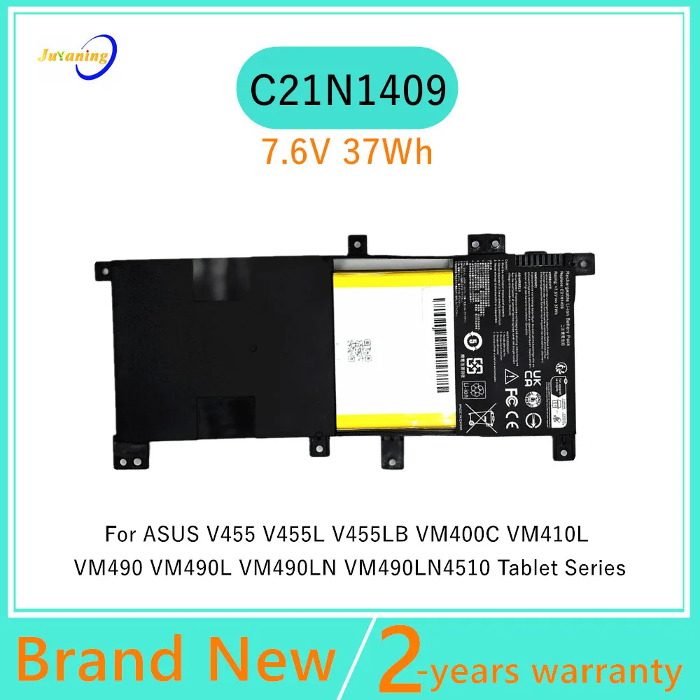 Аккумулятор для ноутбуков Asus V455 V455L V455LB VM400C VM410L VM490 VM490L VM490LN VM490LN4510 и планшетов серии C21N1409
Аккумулятор для ноутбуков Asus V455 V455L V455LB VM400C VM410L VM490 VM490L VM490LN VM490LN4510 и планшетов серии C21N1409