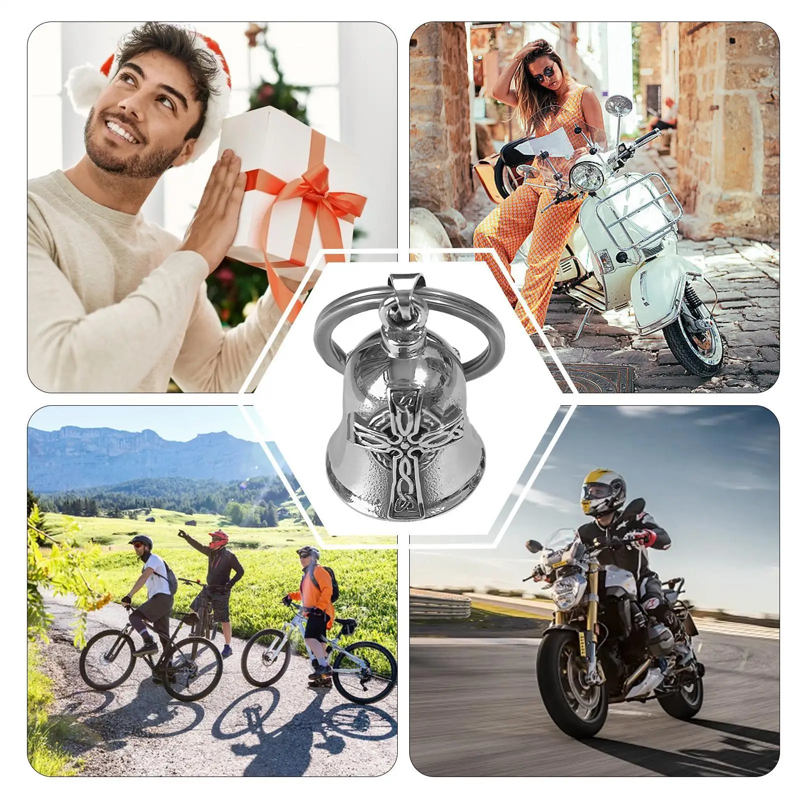 Fashion Motorcycle Biker Good Lucky Bell Pendant Motorcycle Bell Necklace for Men Women Biker Lucky Bell Jewelry with Chain
Fashion Motorcycle Biker Good Lucky Bell Pendant Motorcycle Bell Necklace for Men Women Biker Lucky Bell Jewelry with Chain