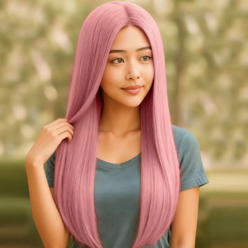 28-дюймовый розовый длинный прямой парик, синтетический, модный и элегантный, подходит для повседневного использования на женских ролевых вечеринок
28-дюймовый розовый длинный прямой парик, синтетический, модный и элегантный, подходит для повседневного использования на женских ролевых вечеринок